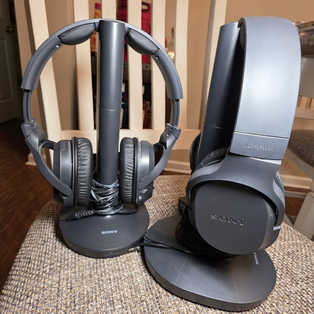 Sony Black RF Wireless Home Theater Headphones (Set of 2)